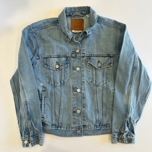 Vintage Style Levi’s Denim Jacket – Classic Trucker Style Size Large - Picture 12 of 12
